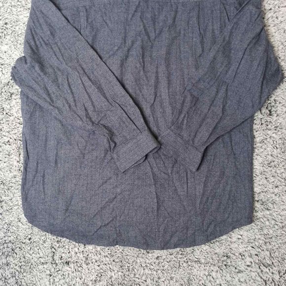 Bill Robin Son Men Shirt Blue Size XL Cotton Button Down Collar Long Sleeves - Picture 3 of 10